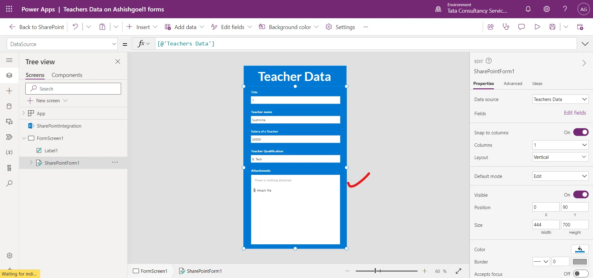 SharePoint List Form