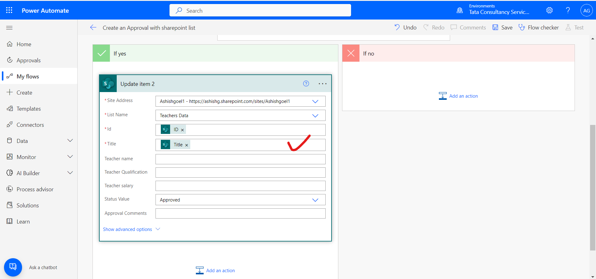 Create an Approval Flow with SharePoint list