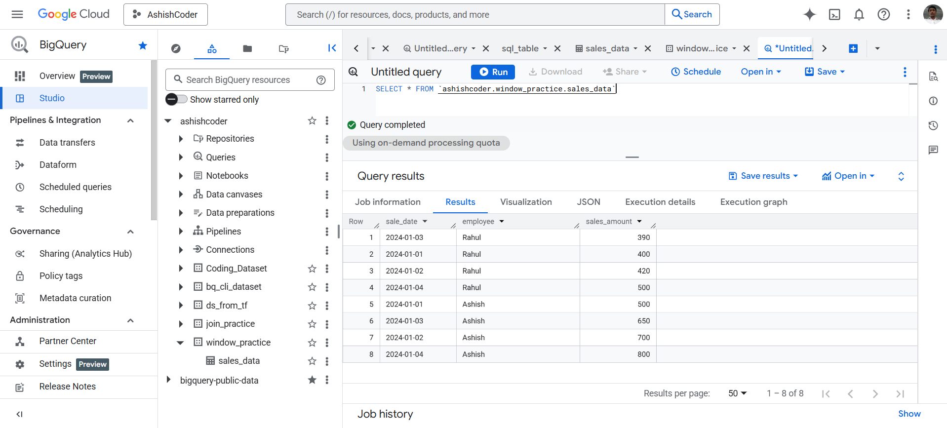 LEAD Function in BigQuery LEAD Function inBigQuery