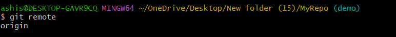 git remote command git remote command
