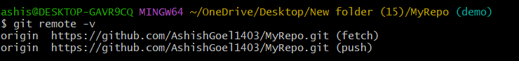 git remote command git remote command