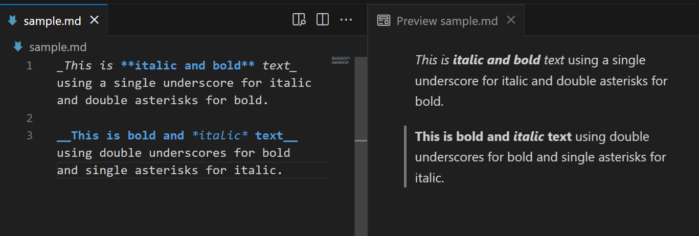 Markdown in GitHub Markdown in GitHub