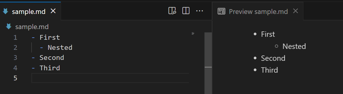 Markdown in GitHub Markdown in GitHub