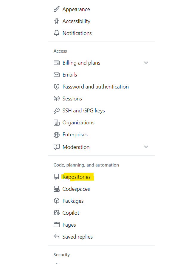 Restore GitHub repository Restore GitHub repository