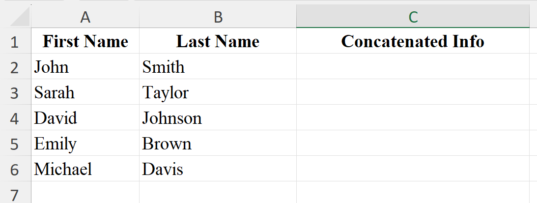 Concatenate function in Excel Concatenate function in Excel