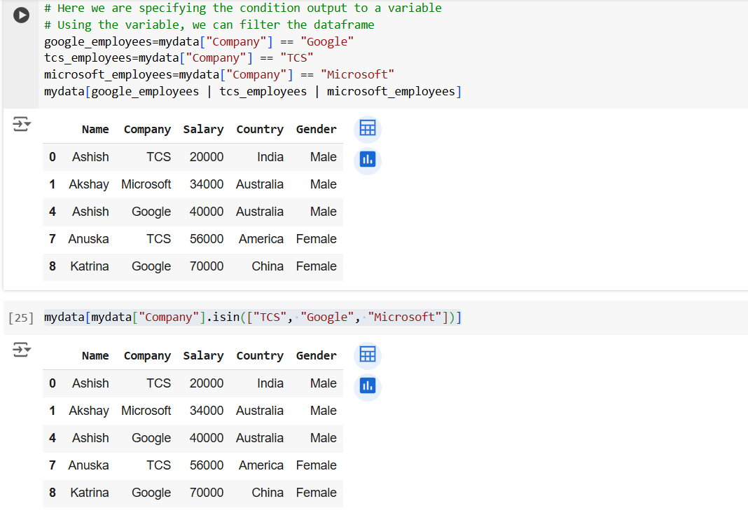 Filter rows from a Pandas Dataframe