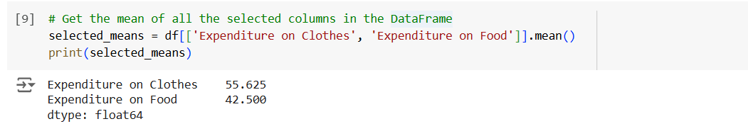 The mean() method in Pandas The mean() method in Pandas