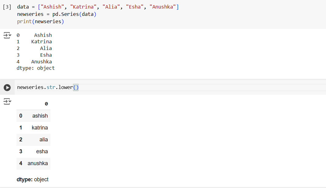 Series in Pandas Series in Pandas