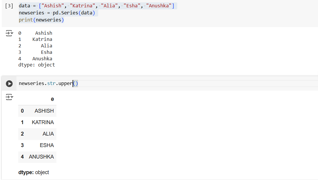 Series in Pandas Series in Pandas