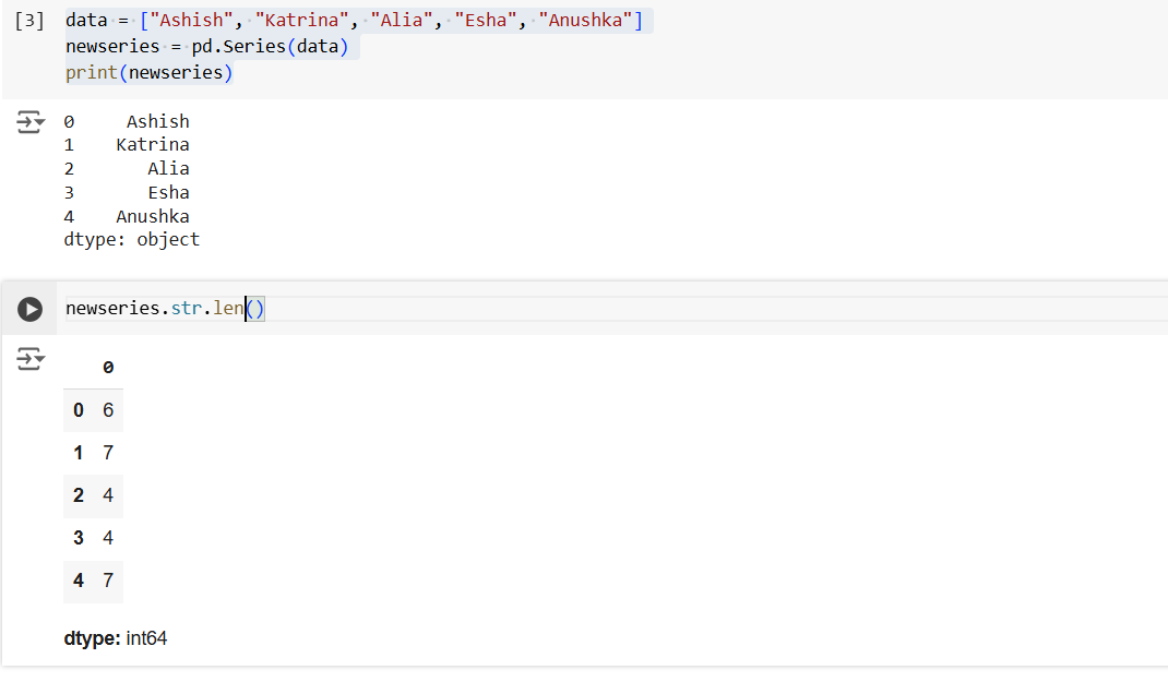 Series in Pandas Series in Pandas
