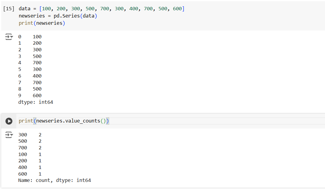 Series.value_counts method in Pandas Series.value_counts method in Pandas