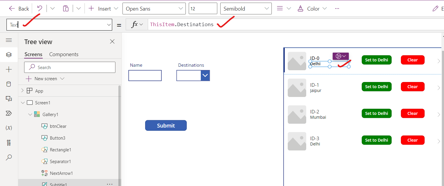 Choices in Dataverse