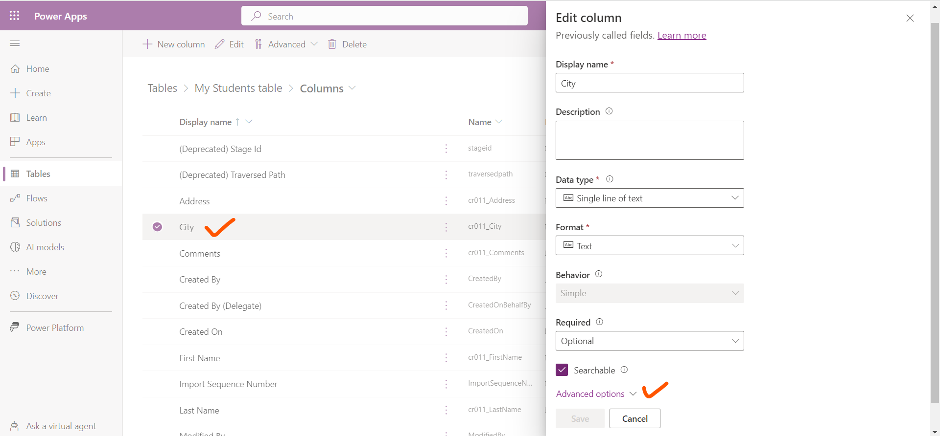 Column Level Security in Power Platform