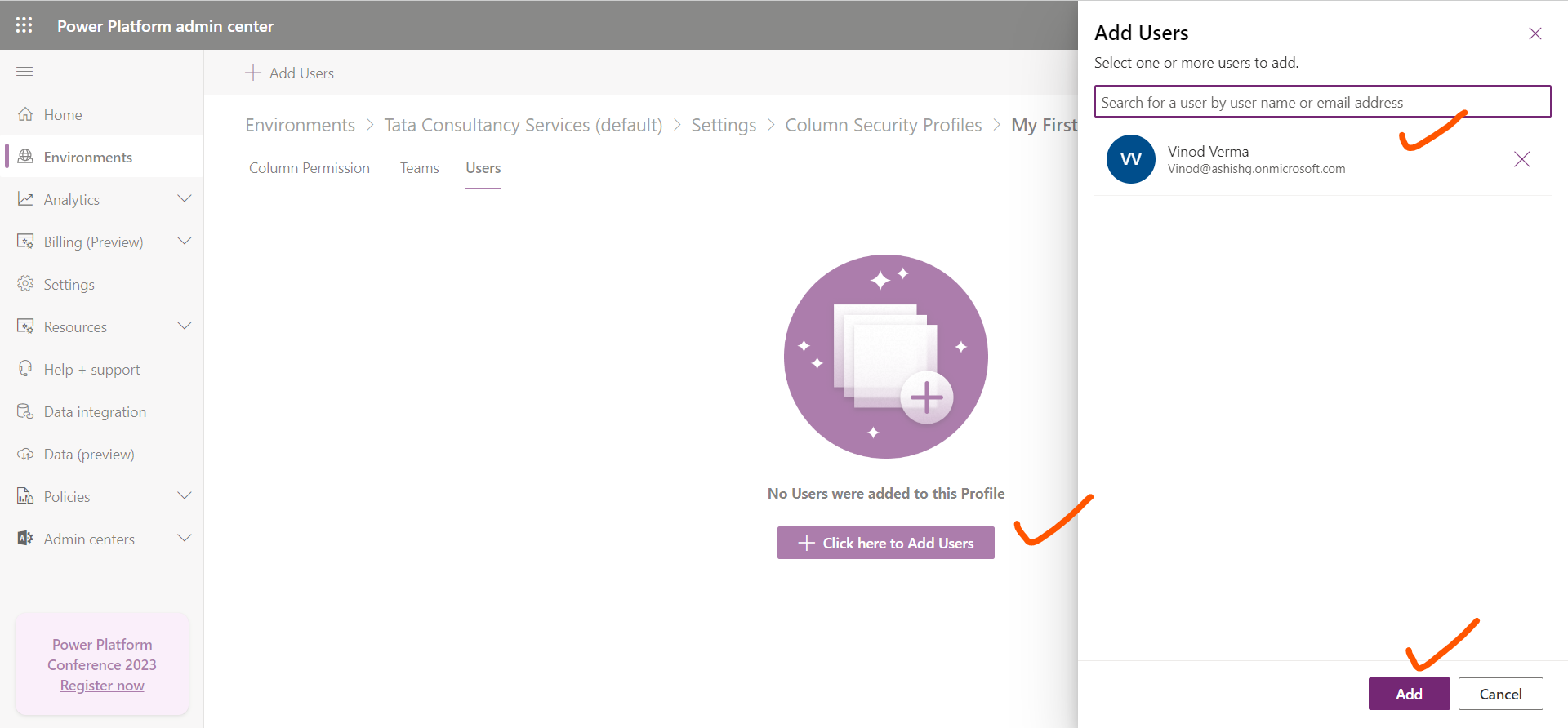 Column Level Security in Power Platform