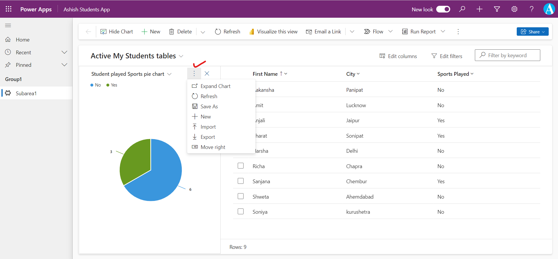 Configure charts and dashboards in model-driven apps