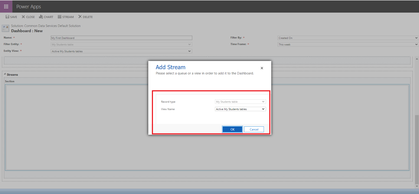 Configure charts and dashboards in model-driven apps