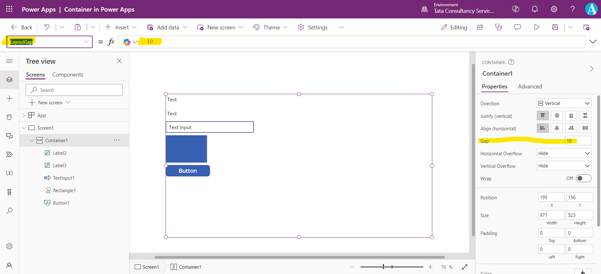 Containers in Power Apps Containers in Power Apps
