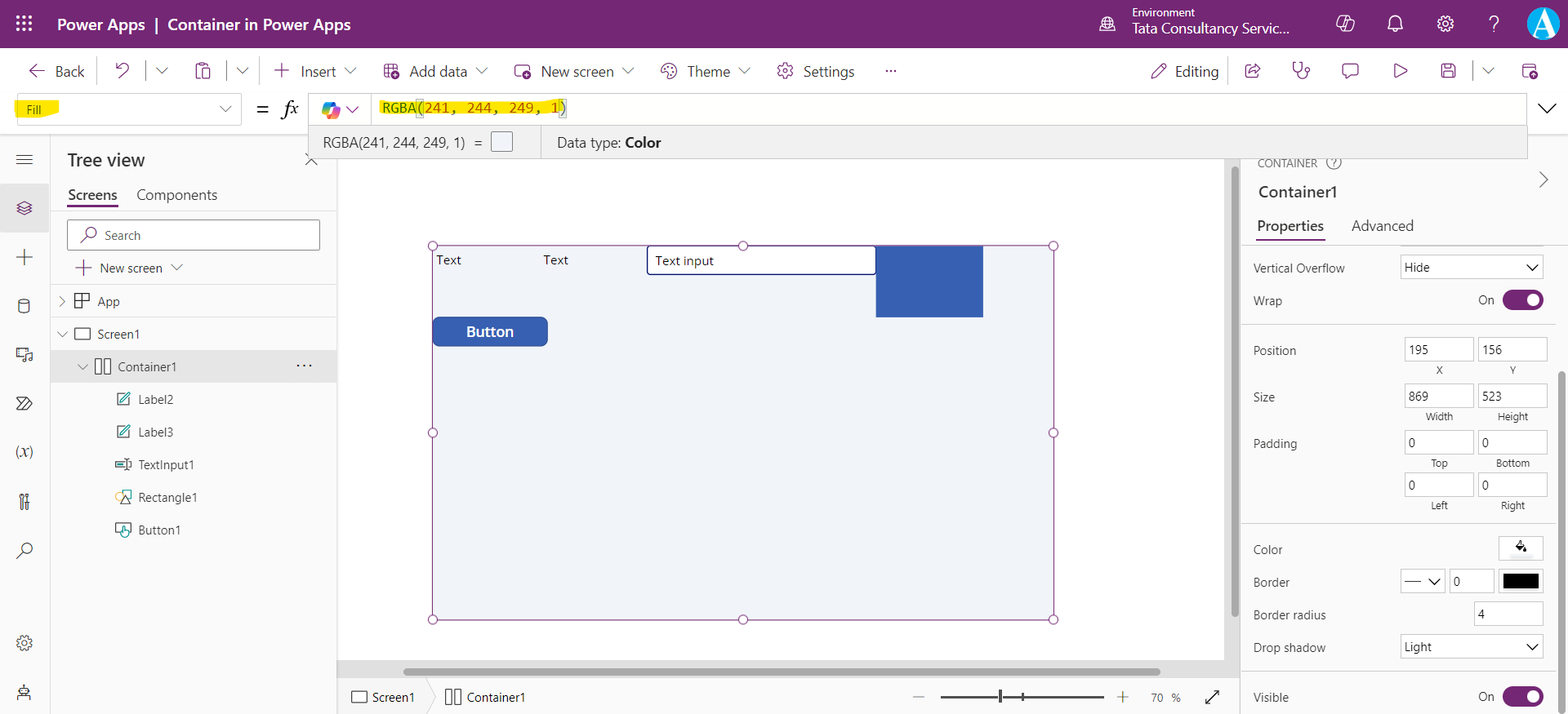 Containers in Power Apps Containers in Power Apps