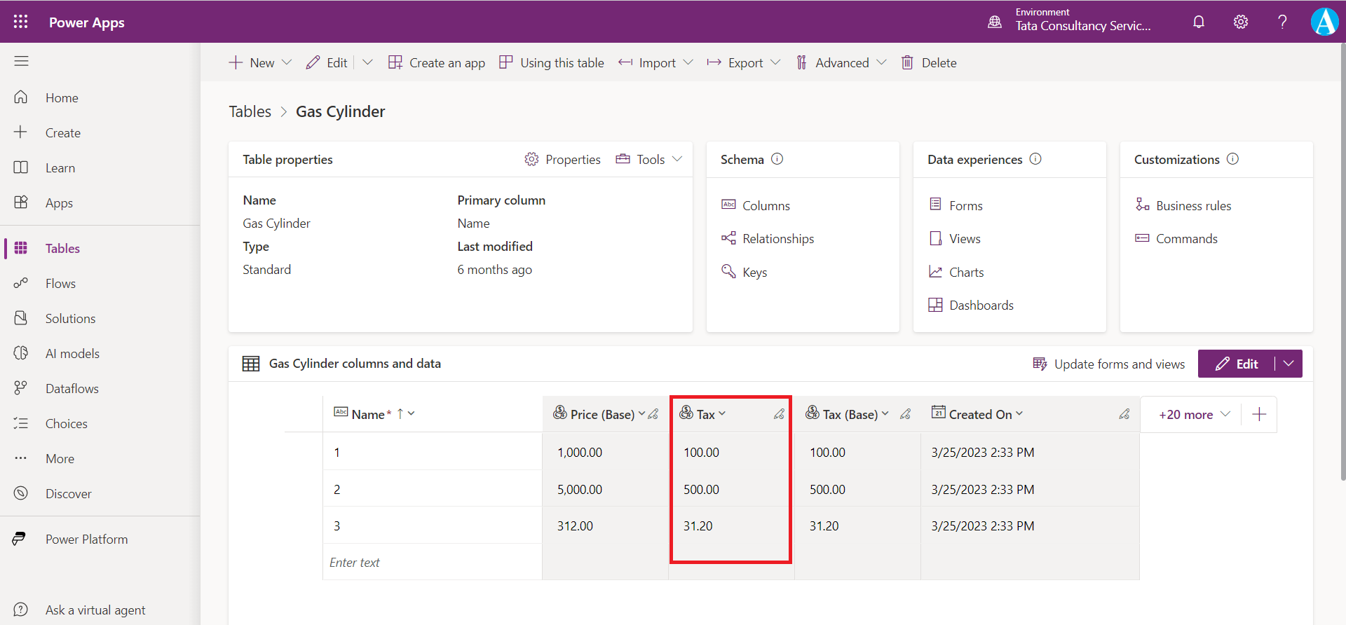 Create a Calculated column in Dataverse