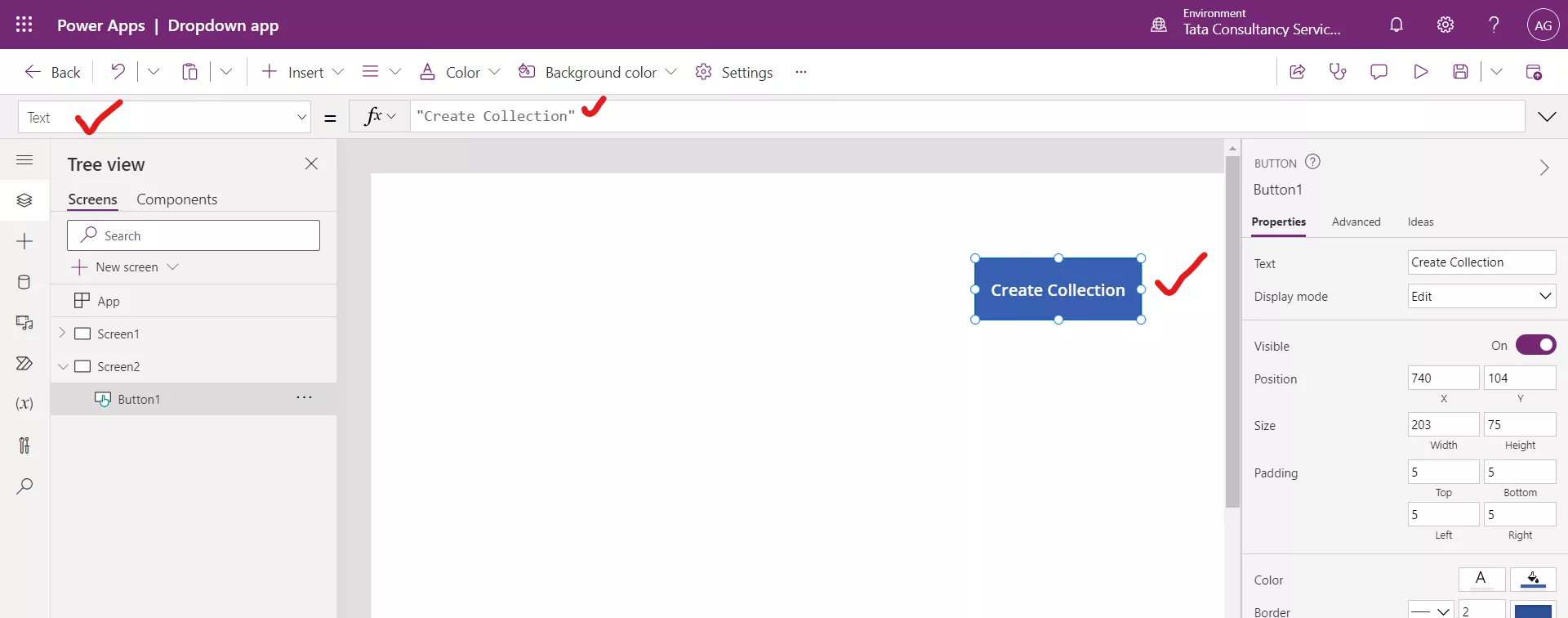 Dropdown control in Canvas Power Apps