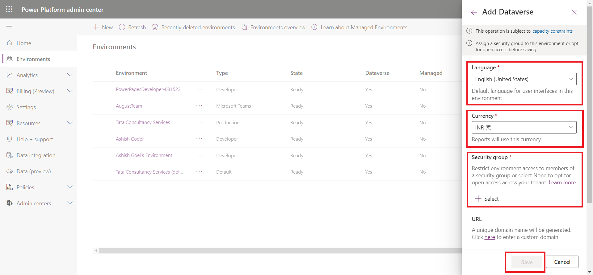 Environment in Power Platform