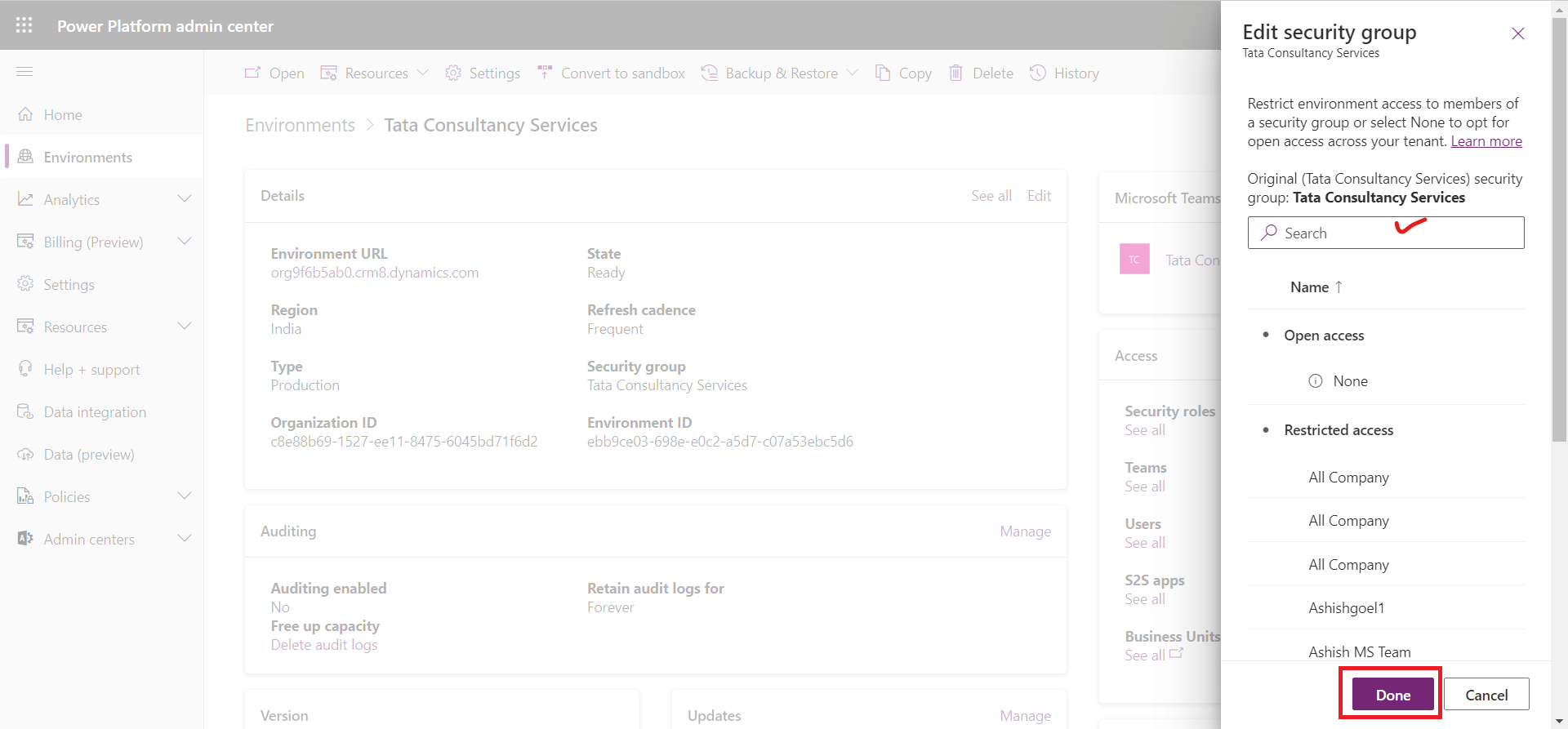 Environment in Power Platform