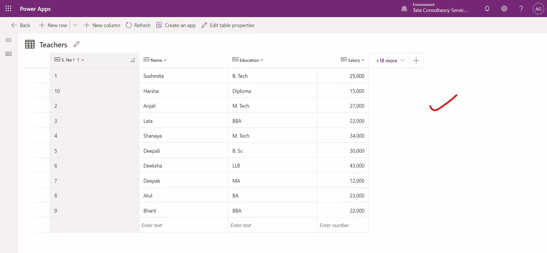 Import data into the Microsoft Dataverse Table