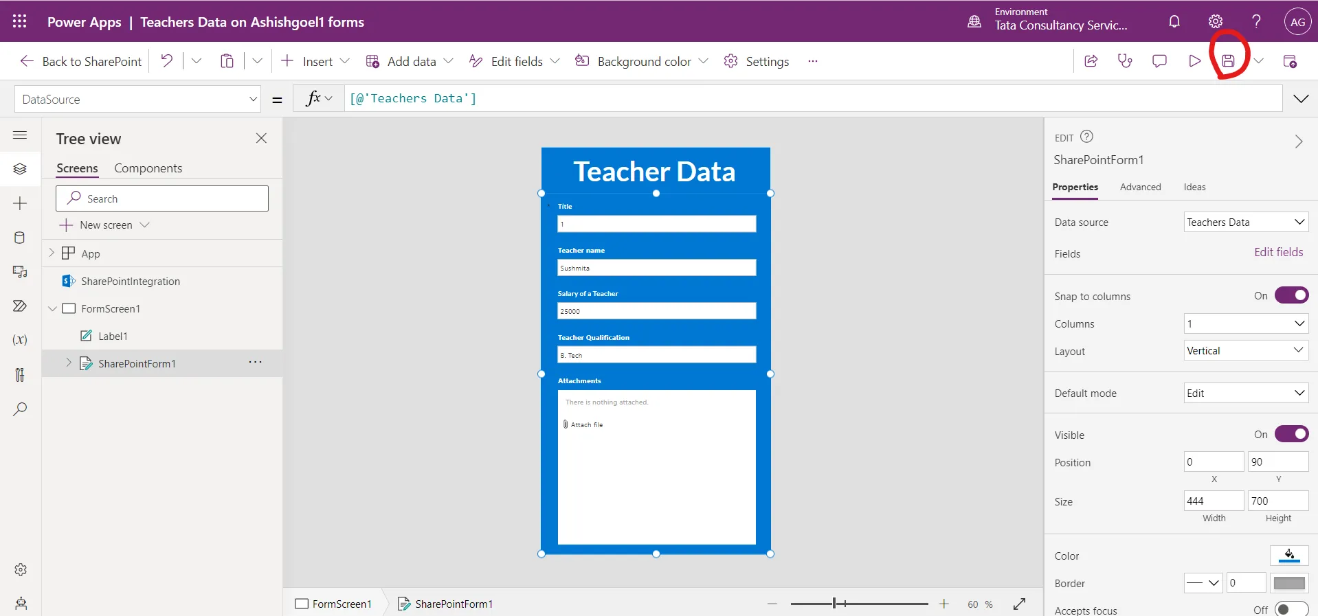 SharePoint List Form