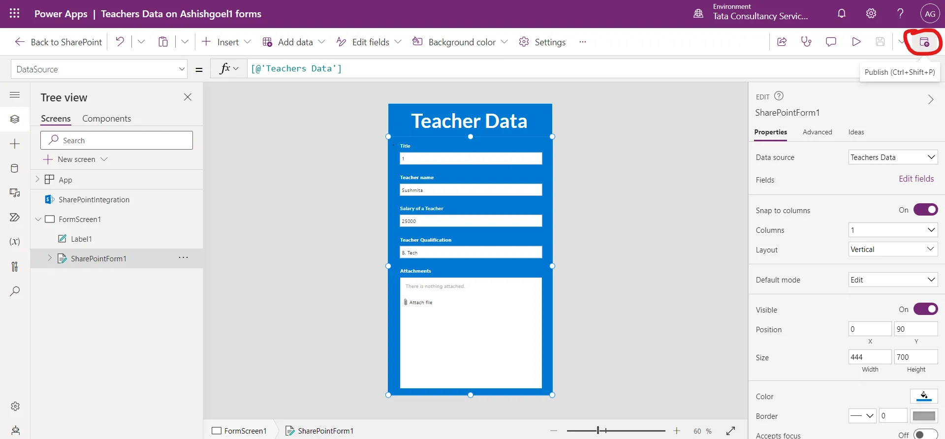 SharePoint List Form