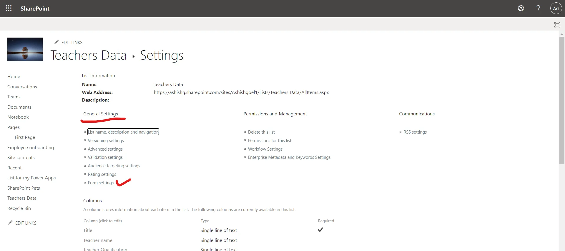 SharePoint List Form