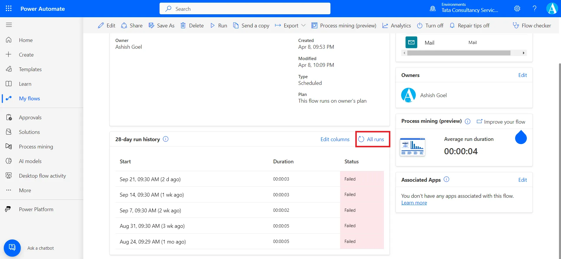 Cancel or Resubmit Flow Runs