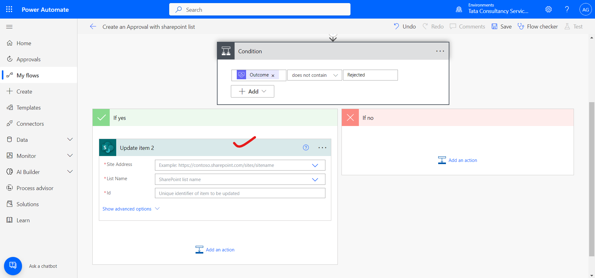 Create an Approval Flow with SharePoint list