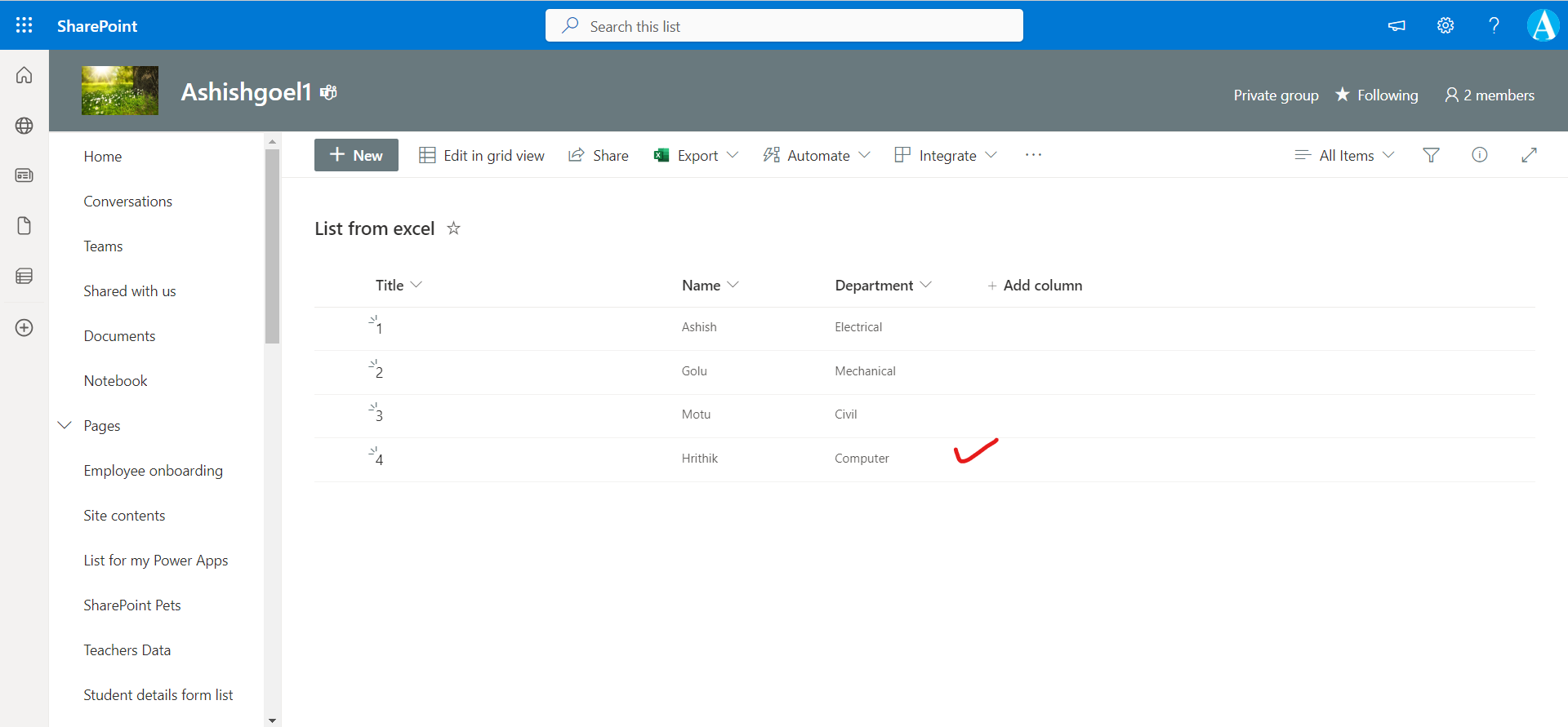 Create rows in sharepoint from excel using power automate Create rows in sharepoint from excel using power automate
