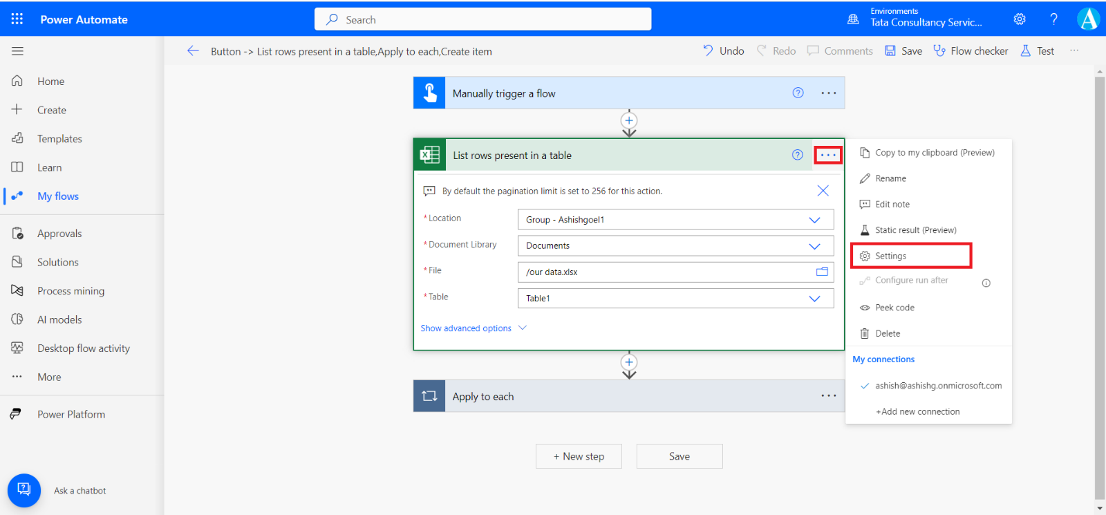 Pagination in Power Automate