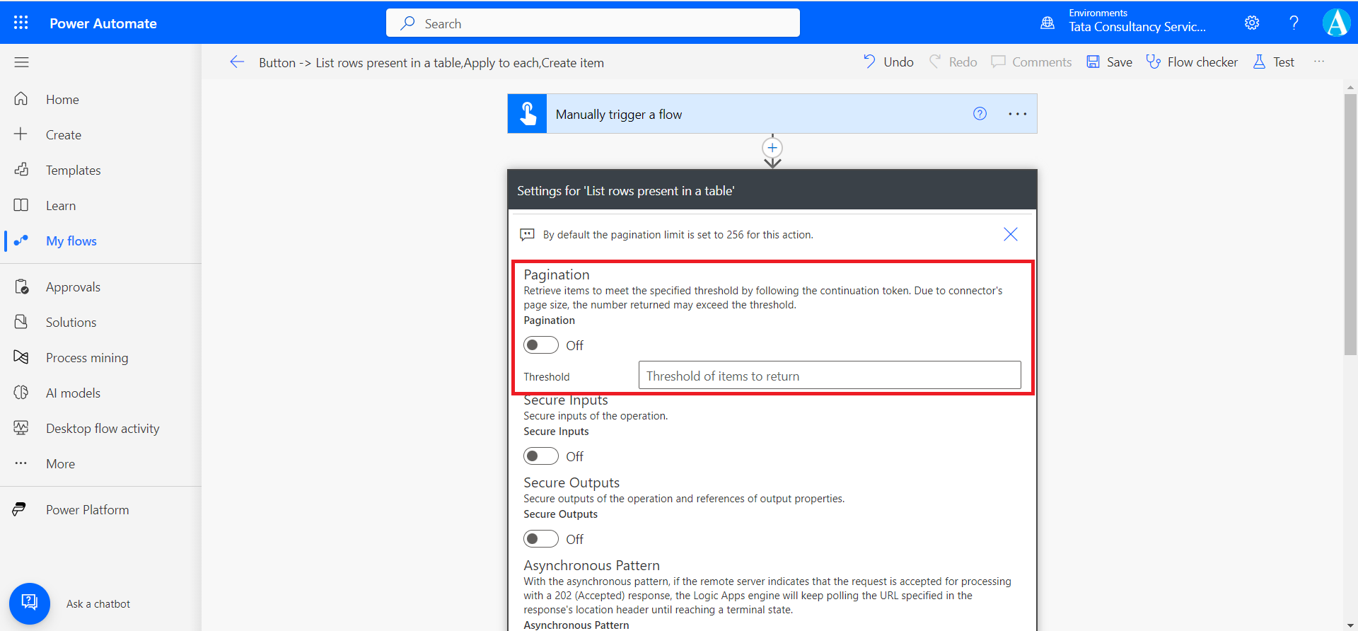 Pagination in Power Automate