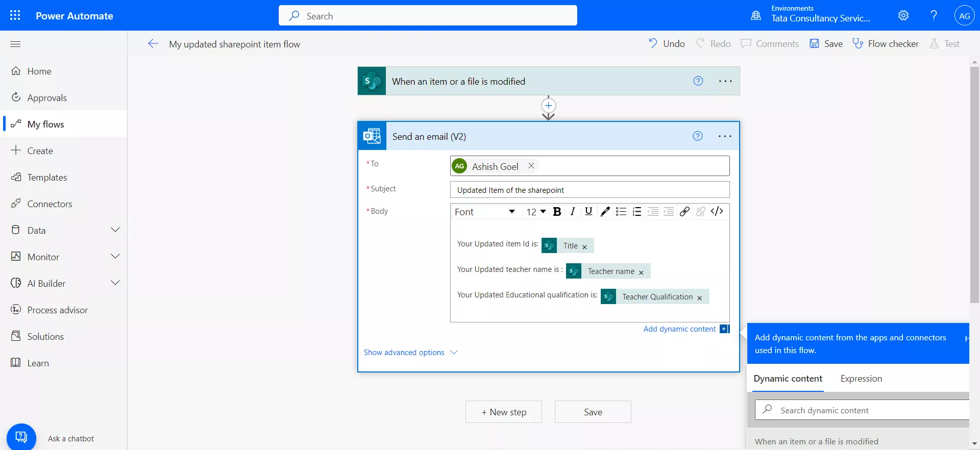 With Trigger Expressions Trigger Power Automate flow