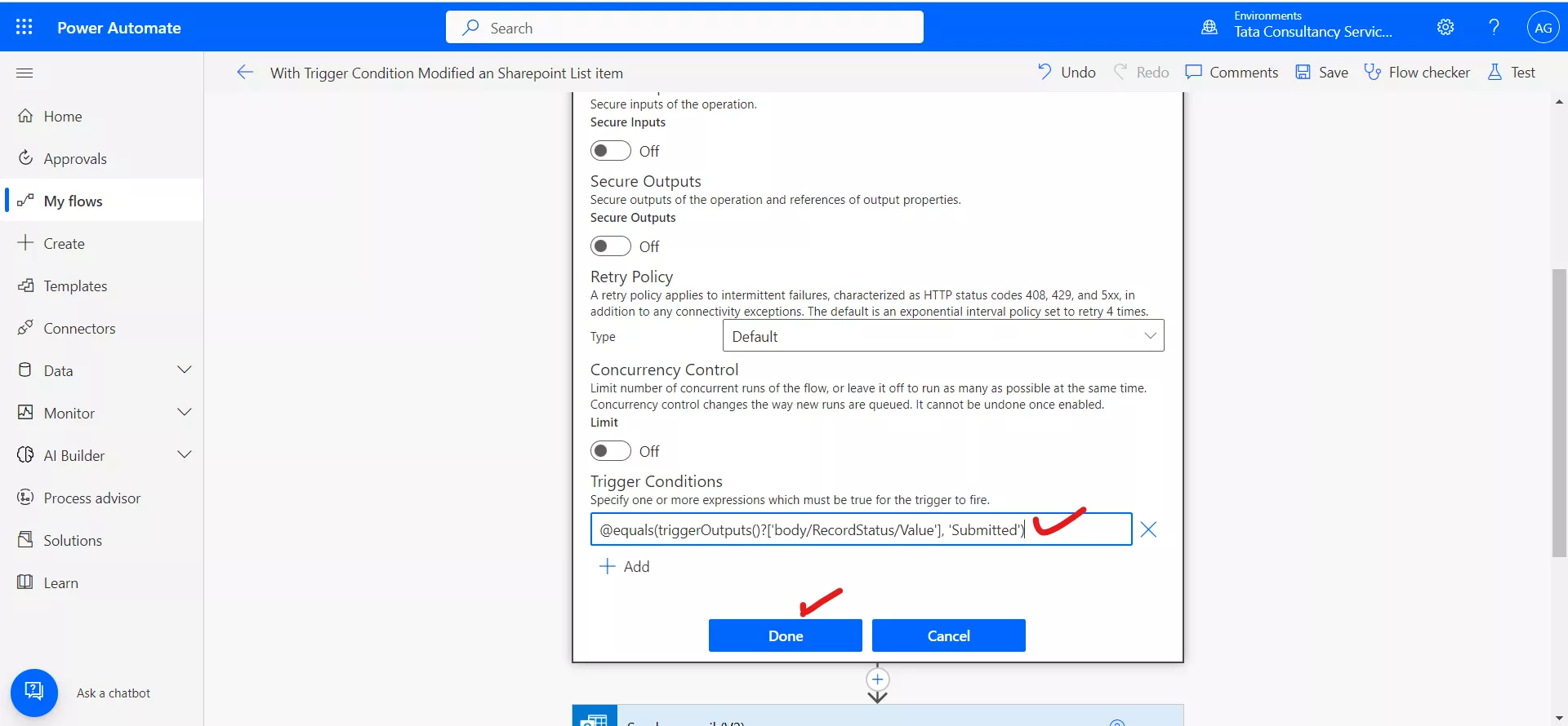 With Trigger Expressions Trigger Power Automate flow