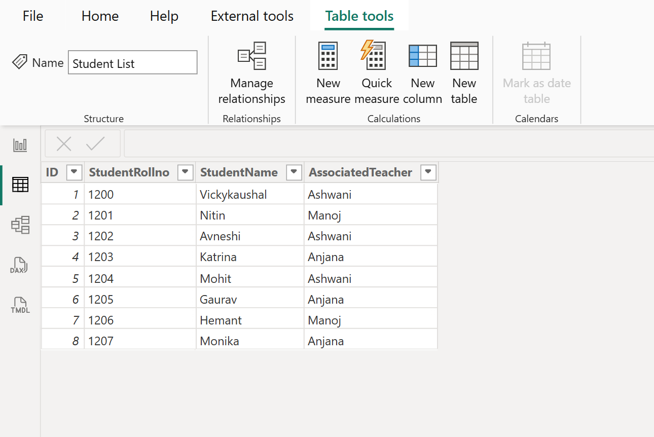 CONTAINSROW dax function in Power BI