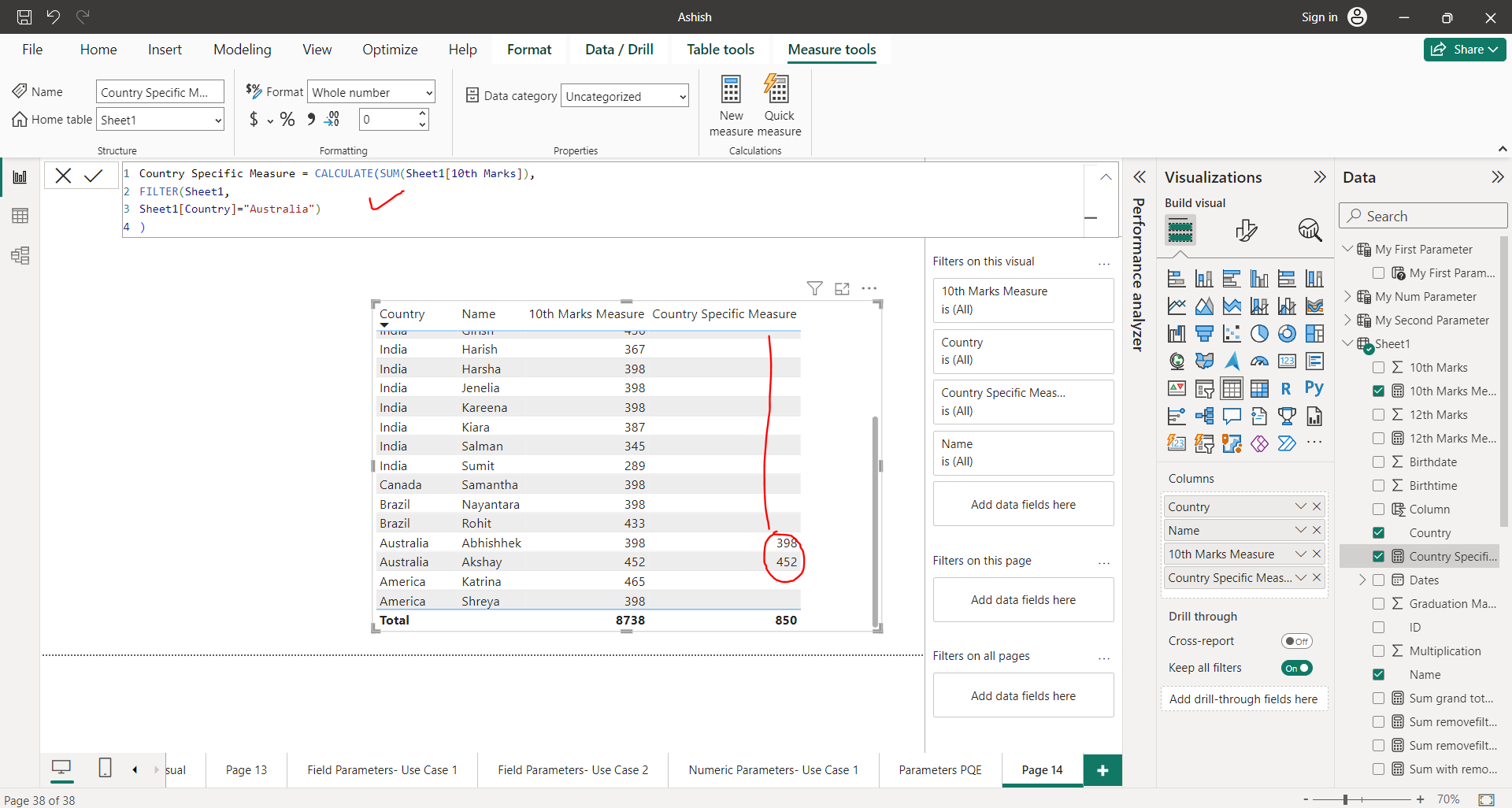 FILTER dax function