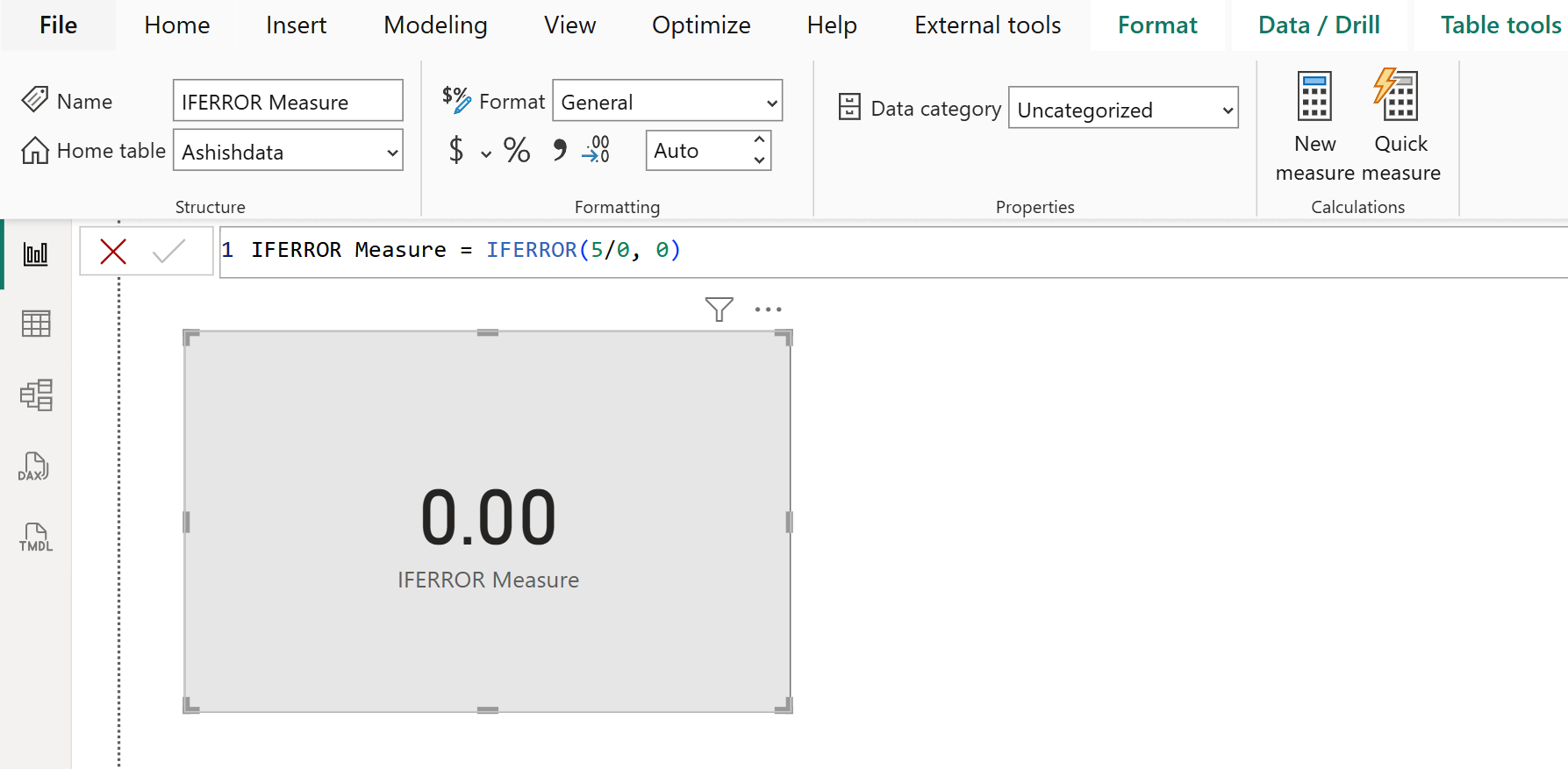 IFERROR dax function in Power BI IFERRORax function in Power BI