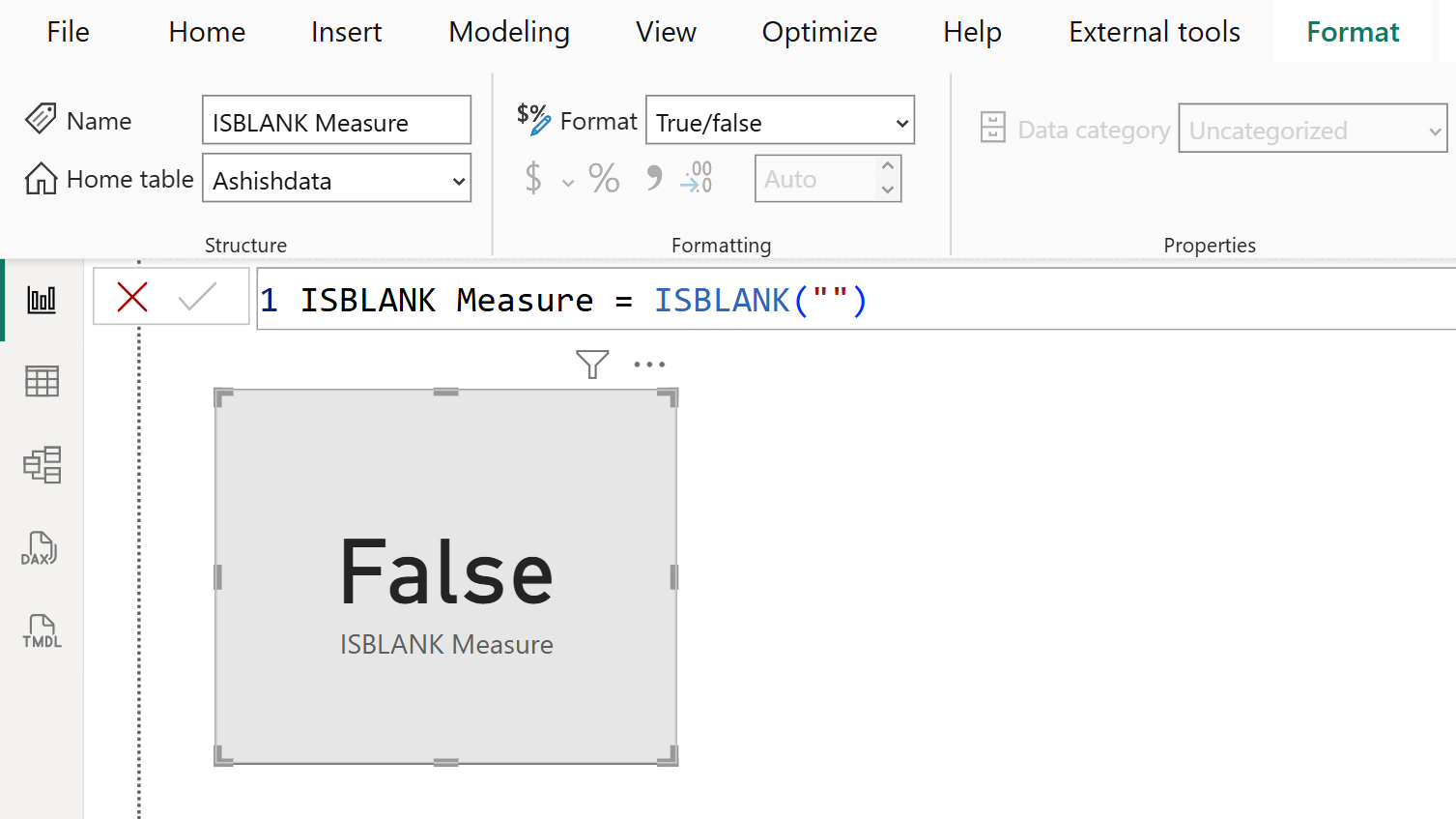 ISBLANK dax function in Power BI ISBLANK dax function in Power BI