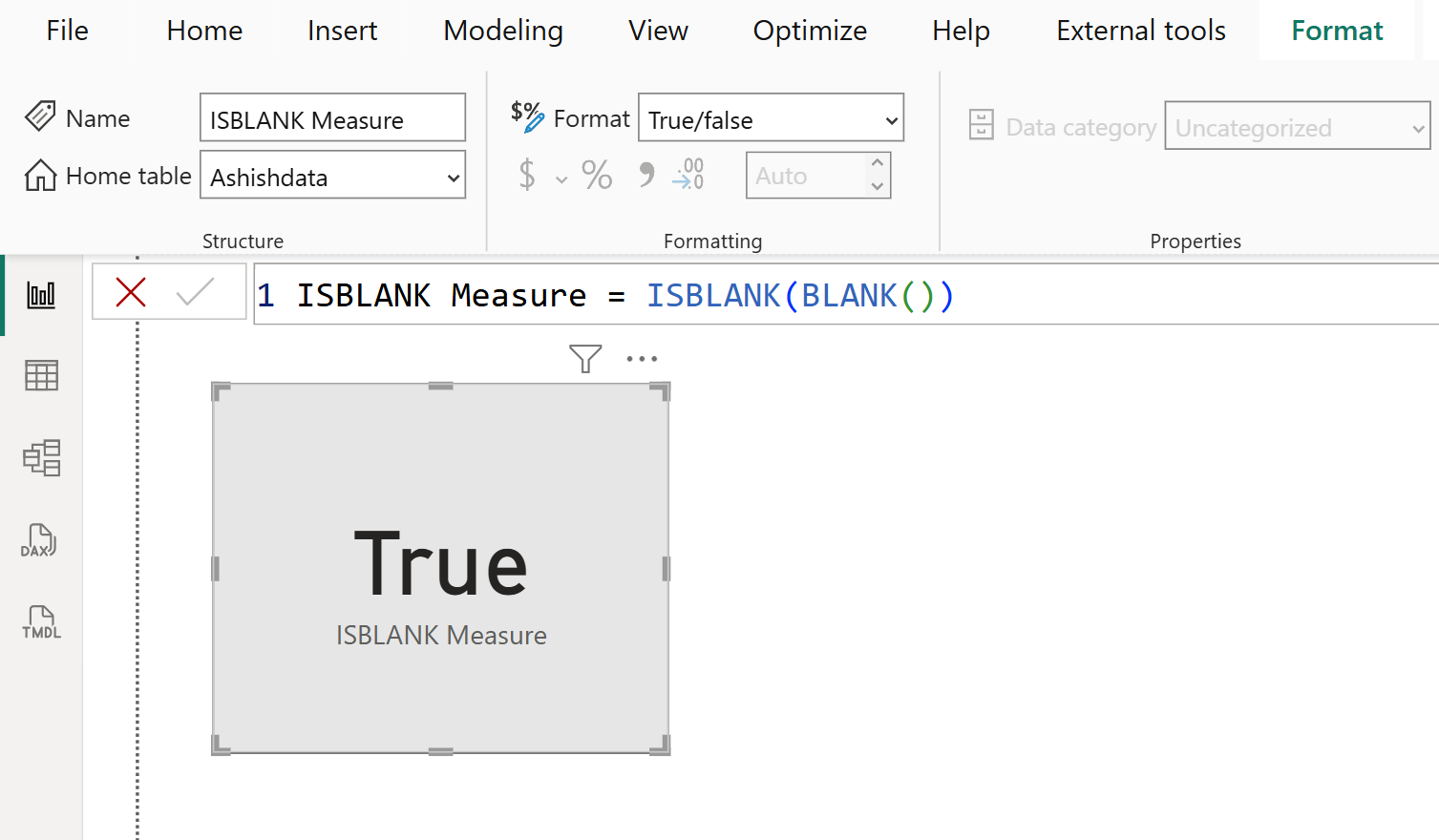 ISBLANK dax function in Power BI ISBLANK dax function in Power BI