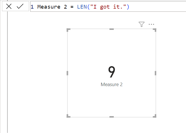 LEN dax function in Power BI
