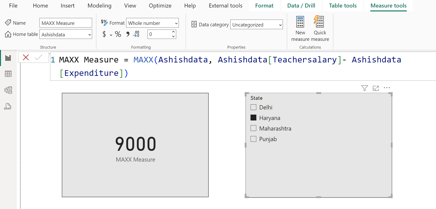 MAXX dax function in Power BI MAXX dax function in Power BI