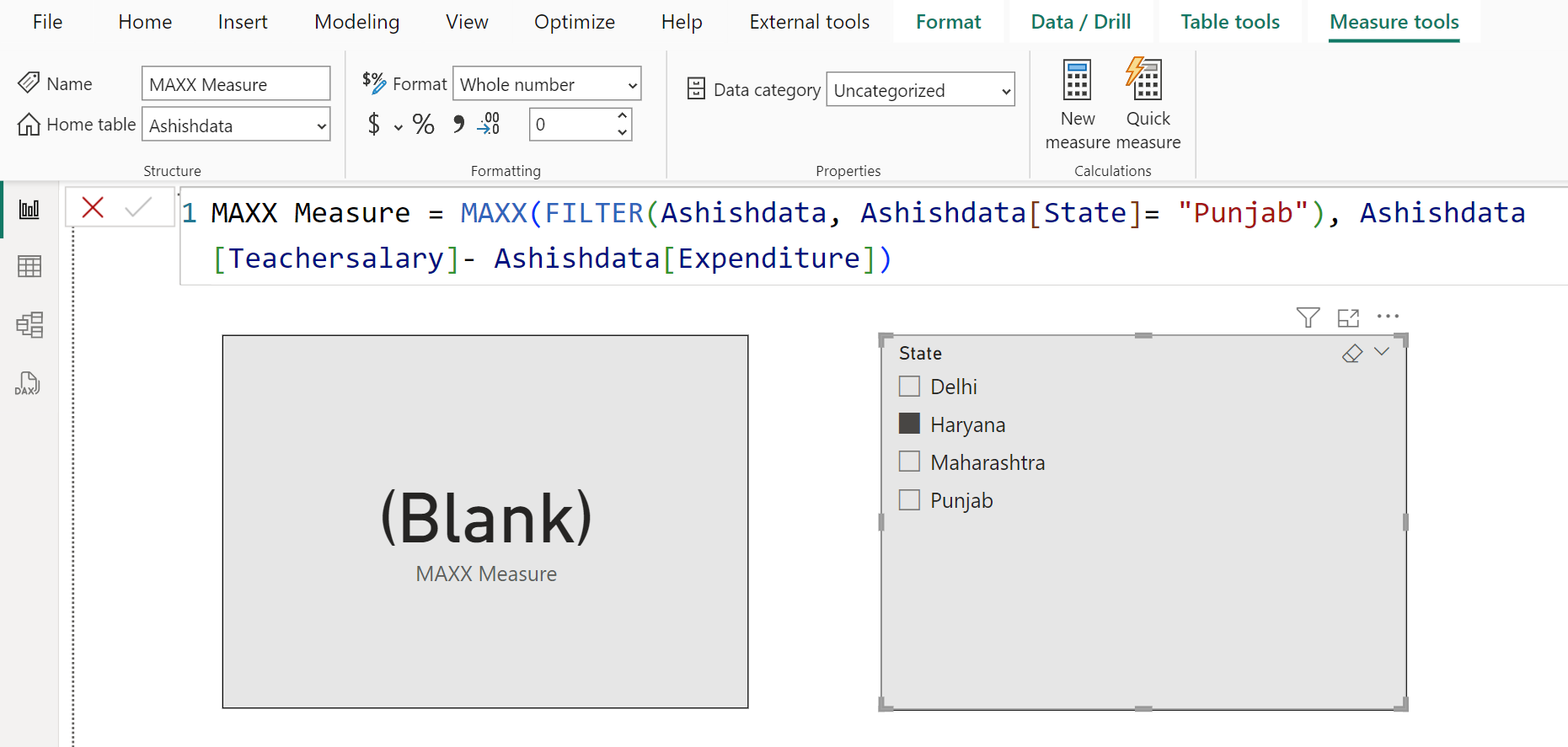 MAXX dax function in Power BI MAXX dax function in Power BI