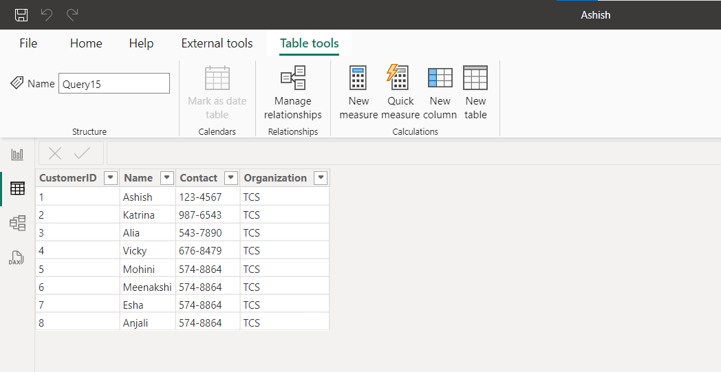 UNION dax function in Power BI
