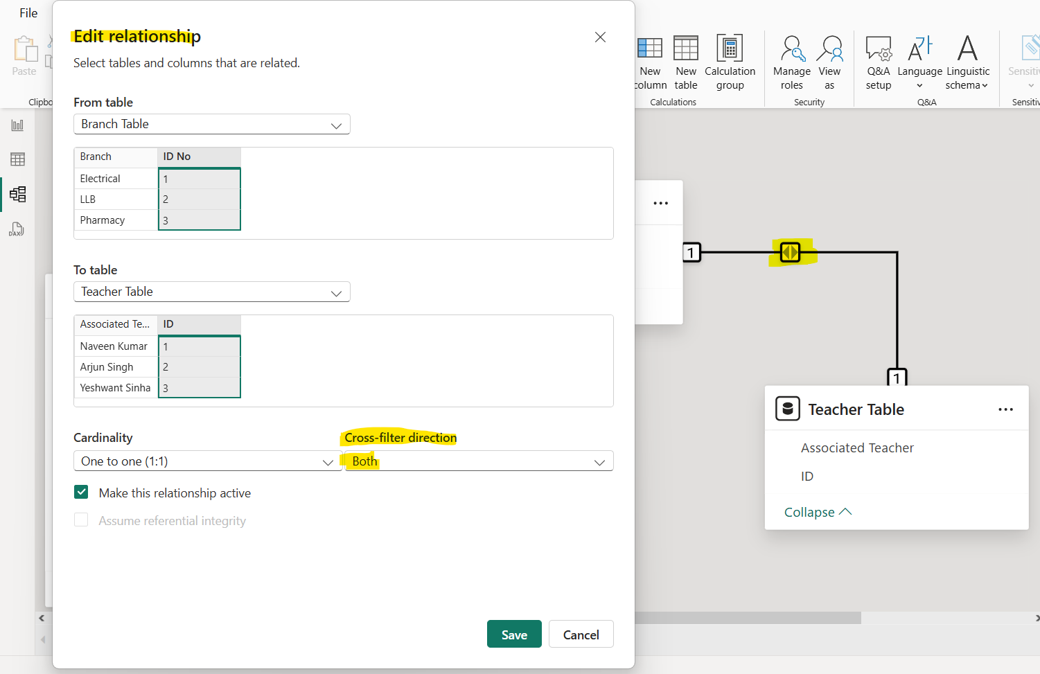 Bidirectional Filtering in Power BI Bidirectional Filtering in Power BI