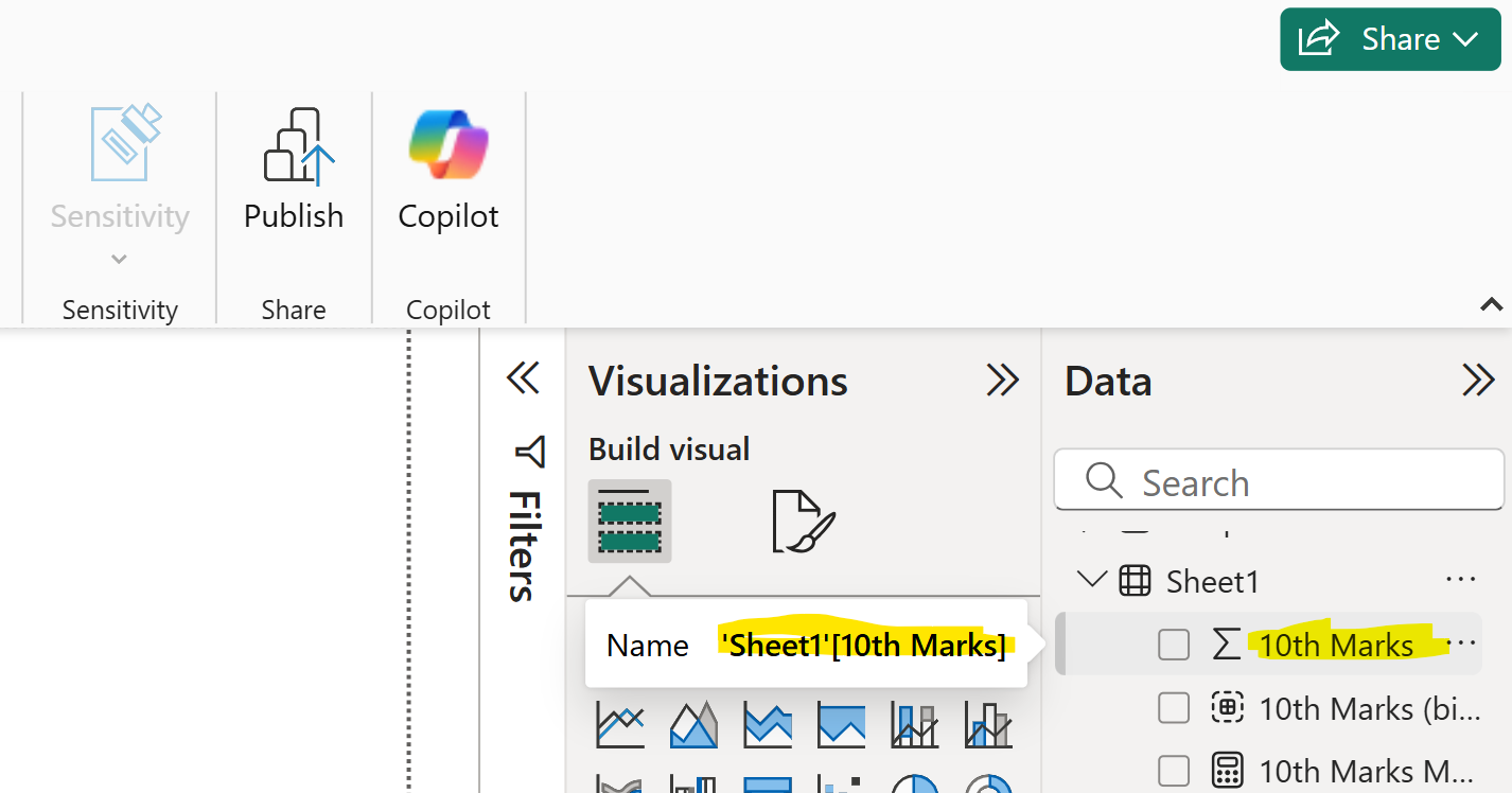Description in Model View in Power BI
