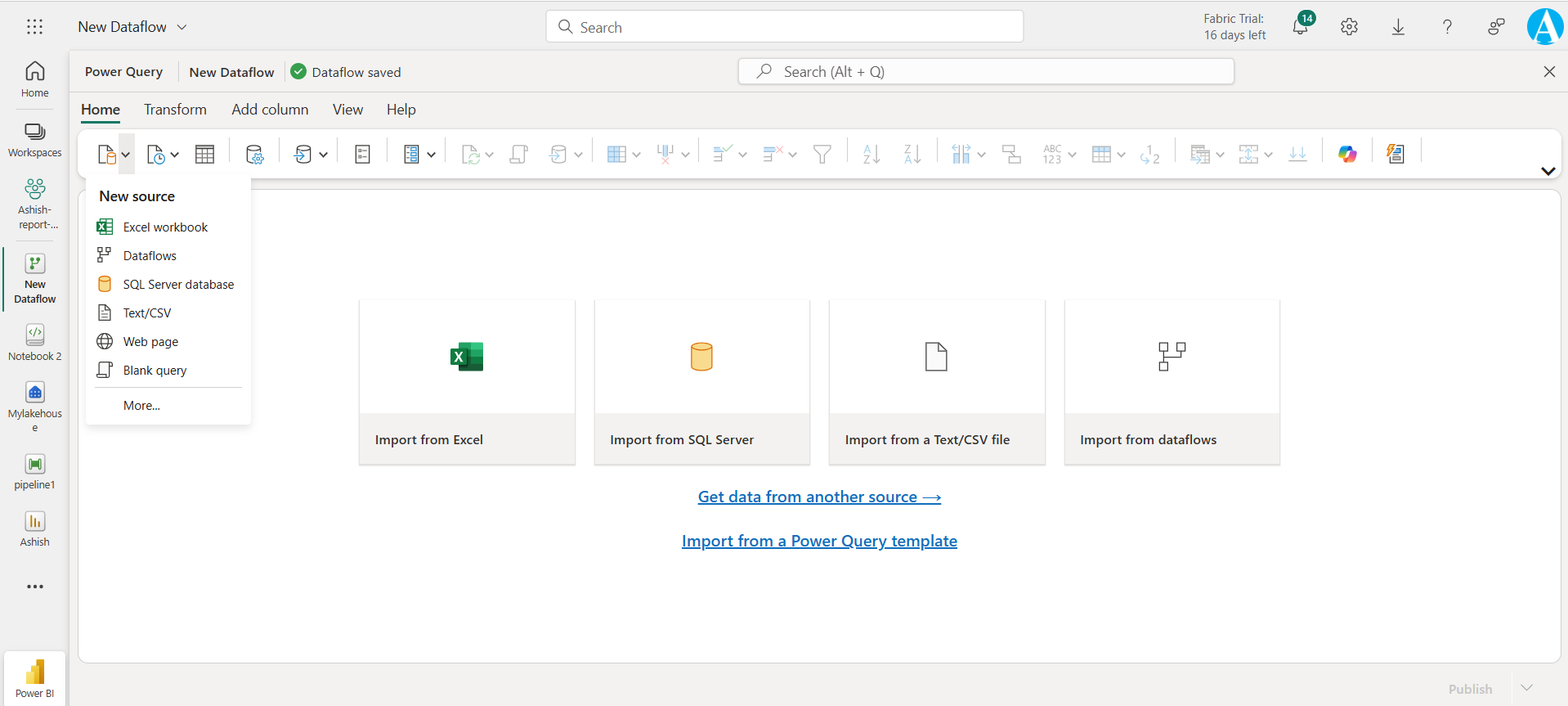 Dataflow in Power BI Service Dataflow in Power BI Service