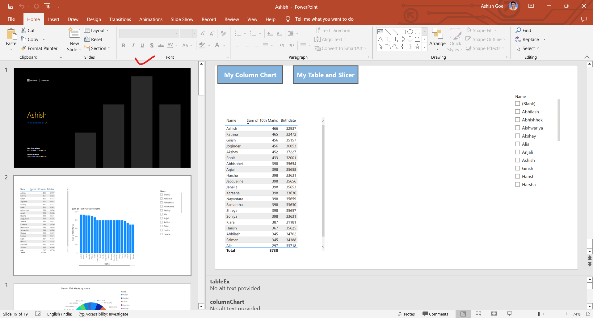 Export to PPT and PDF Export to PPT and PDF